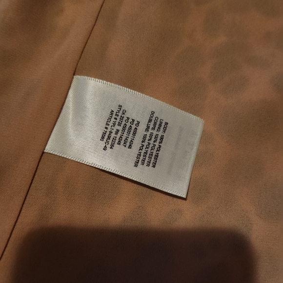 Aritzia Babaton Wallace Dress Leopard Wrap Lined Black Brown Women’s Size XS - Picture 11 of 11